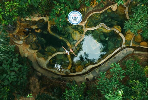 Natural landscape, Bird's eye view, Hot Spring Bath