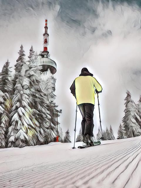 Winter, Skiing