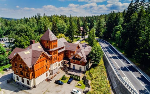 Property building, Bird's eye view, Summer