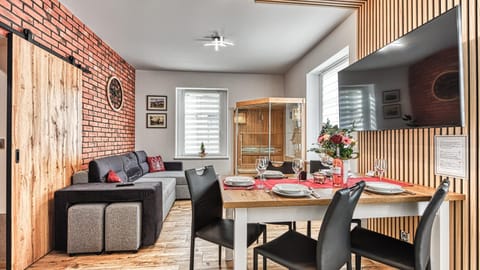 Living room, Seating area, Dining area