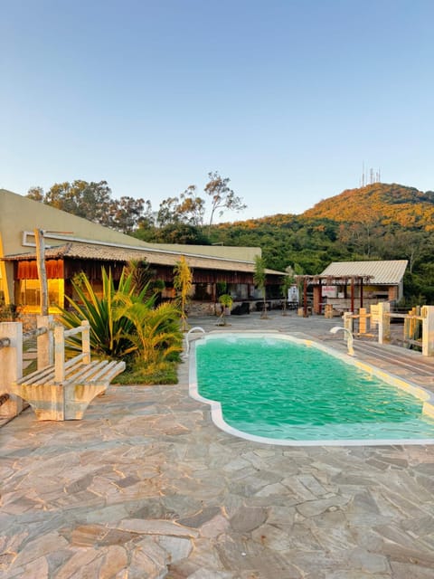 Day, Natural landscape, Mountain view, Pool view, Swimming pool, sunbed