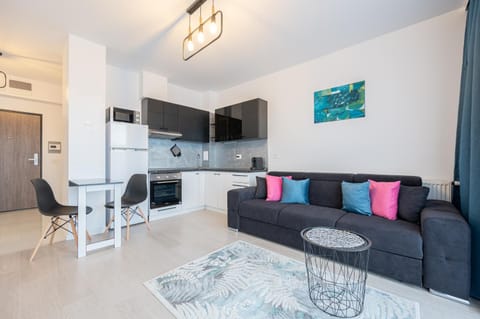 Kitchen or kitchenette, Living room, Seating area
