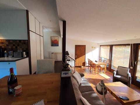 Living room, kitchen