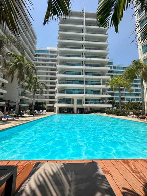 Property building, Pool view
