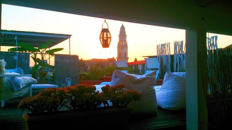Place of worship, View (from property/room), Balcony/Terrace, City view, Sunset, Internal: Not applicable to any particular room