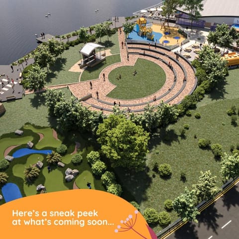 Restaurant/places to eat, Children play ground, Minigolf, Lake view