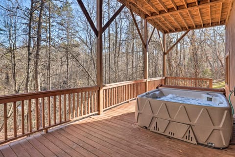 Bryson City Cabin with Private Hot Tub and Game Room Cabin in Swain County