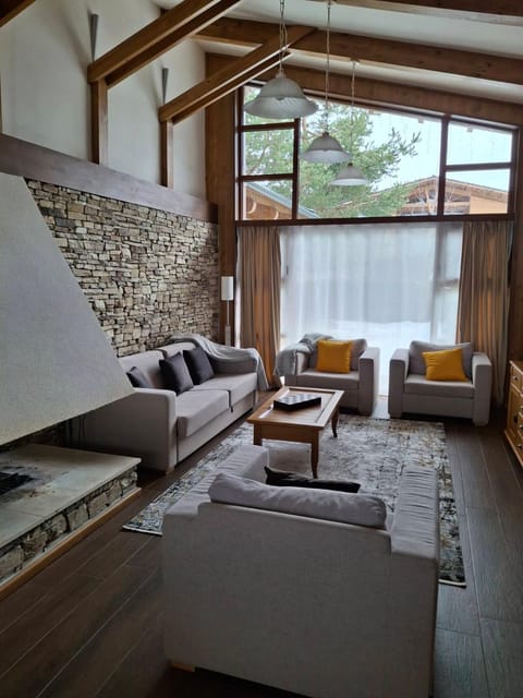 Living room, fireplace