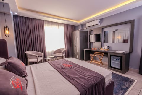 Bed, TV and multimedia, air conditioner