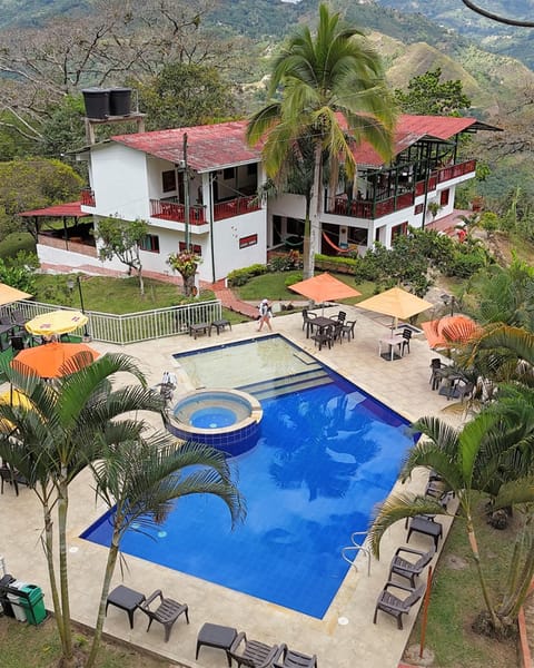 Bird's eye view, Mountain view, Pool view
