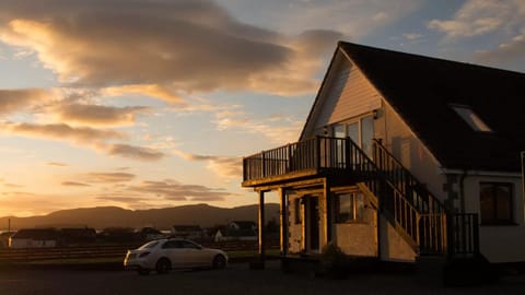Property building, Mountain view, Sunset