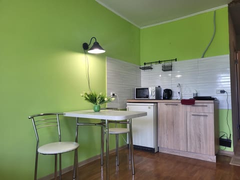 Kitchen or kitchenette, minibar, oven