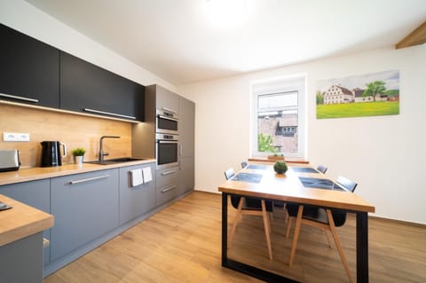 Kitchen or kitchenette, Dining area, oven, stove