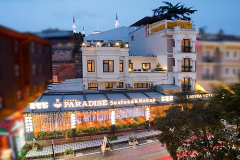 Property building, Night, City view, Location