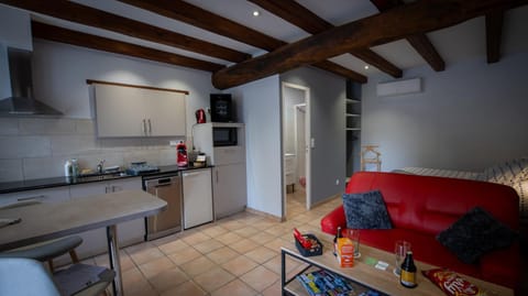 Kitchen or kitchenette, Living room, Dining area