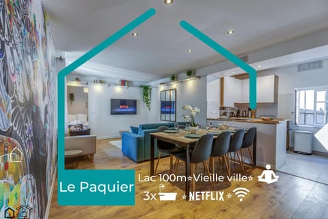 Le Paquier - MyCosyApart, Vieille ville, Calme, Lac 100m, Netflix Apartment in Annecy