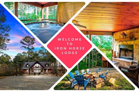Iron Horse Lodge sleeps 18, Games, Fire Pit, Hot Tub, EV, more Villa in Oklahoma
