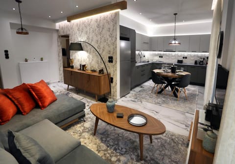Living room, Seating area, Dining area