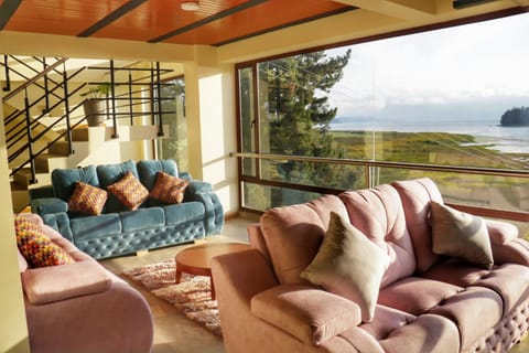View (from property/room), Living room, Seating area, Lake view, Area and facilities