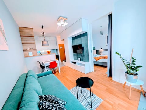 Kitchen or kitchenette, Living room, Bedroom