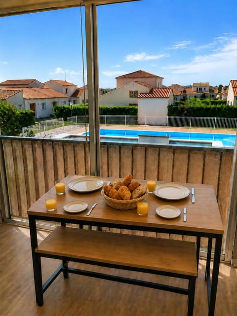 Patio, Pool view