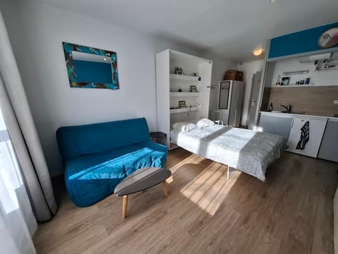 Studio bord de mer en résidence MERVILLE FRANCEVILLE PLAGE Apartment in Normandy