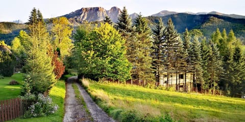 Property building, Spring, Day, Natural landscape, Mountain view