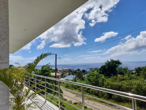 Property building, Day, Natural landscape, View (from property/room), Balcony/Terrace, Sea view, Quiet street view