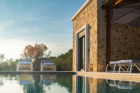 View (from property/room), Balcony/Terrace, Garden view, Swimming pool, Sunset