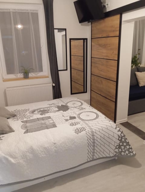 Bed, Photo of the whole room, Bedroom, towels, wardrobe
