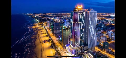 Property building, Night, Bird's eye view