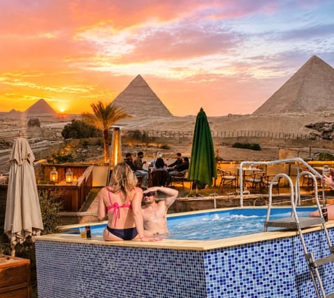 Nearby landmark, Day, People, Mountain view, Pool view, Swimming pool, Sunset, sunbed