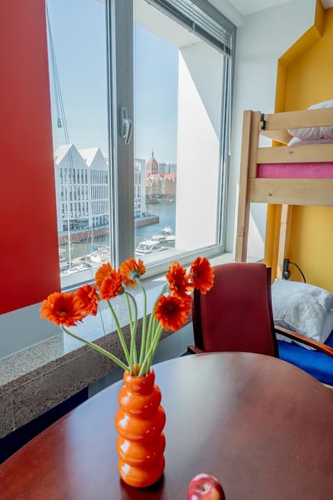 Bed, View (from property/room), Photo of the whole room, City view, River view