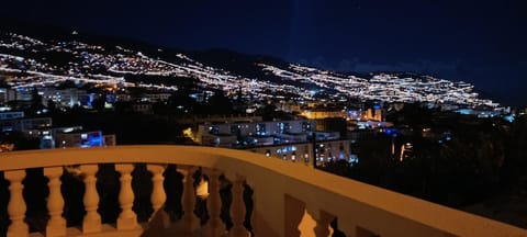 Night, Natural landscape, View (from property/room), Balcony/Terrace, City view, Mountain view