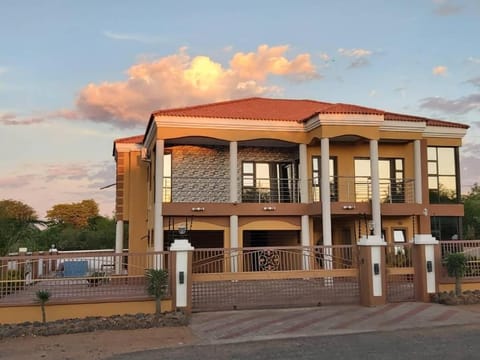 Property building, Facade/entrance, Sunset