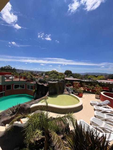 Natural landscape, Pool view, Swimming pool, sunbed