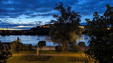 Nearby landmark, Night, River view