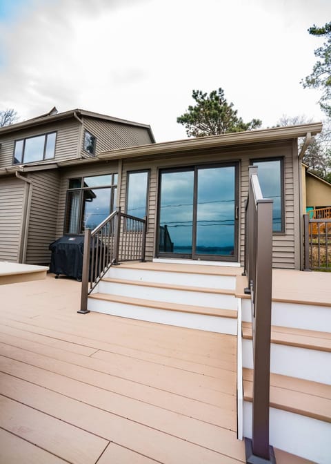 Crystal Lake Hillside with Private Sandy Beach House in Crystal Lake