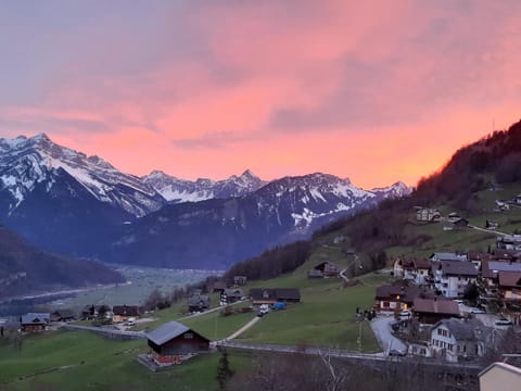 Natural landscape, Mountain view, Sunset