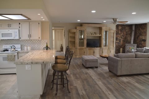 Kitchen or kitchenette, Living room