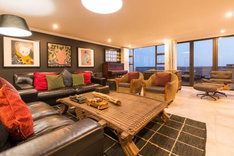 Living room, Seating area, Sea view