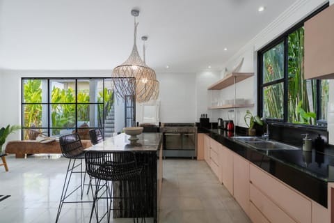 Kitchen or kitchenette, Dining area, stove, kitchen