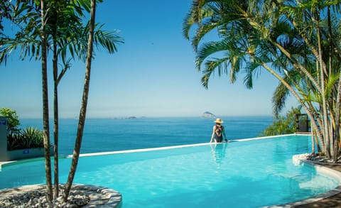 Natural landscape, Pool view, Sea view, Swimming pool, sunbed