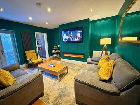 Communal lounge/ TV room, TV and multimedia, Seating area, fireplace