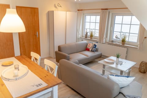 Living room, Seating area, Dining area, Sea view