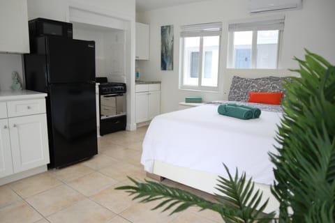Bed, TV and multimedia, Kitchen or kitchenette, Photo of the whole room, Bedroom, oven