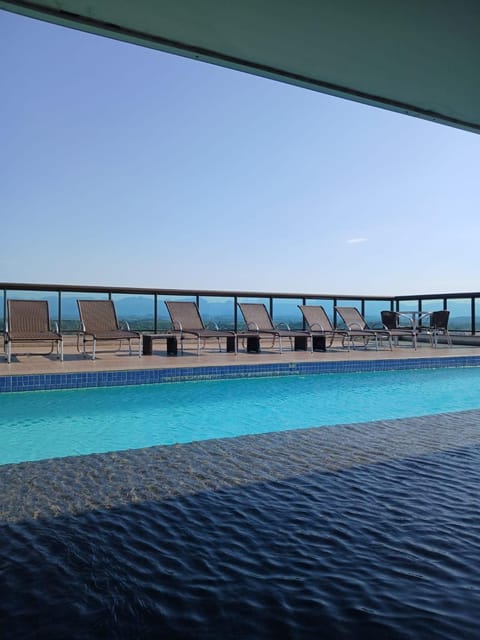 Day, Natural landscape, View (from property/room), Balcony/Terrace, Pool view, Swimming pool, sunbed