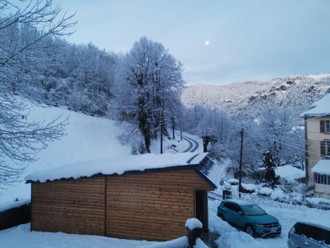 Natural landscape, Winter, Mountain view