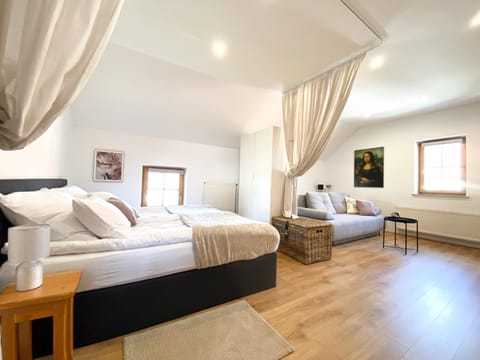 Bed, Living room, Photo of the whole room, Seating area, Bedroom