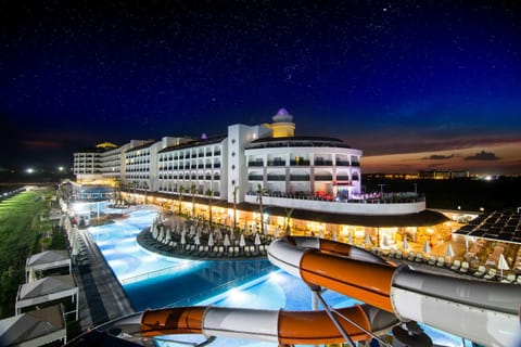 Property building, Night, Activities, Pool view, Swimming pool